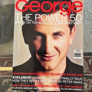 George Magazine Dec 1998 with Sean Penn on the cover.